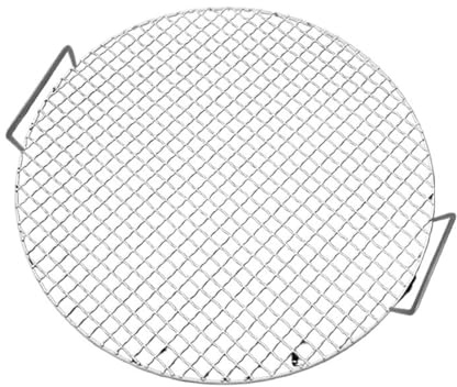 Generico Griglia for Barbecue Rotonda in Acciaio Inox 304 da 50-80 cm, di Grandi Dimensioni, con griglia a Maglie Metalliche e Due Manici 5(75CM)