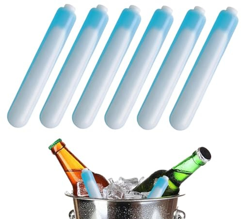 Eisstöcke Für Kühlung - Tragbare 6-Pack Wiederverwendbare Sicher - Trinkkühler Für Trinkflaschen, Verwendung In Lunchboxen, Kühler, Getränke, Klimaanlage, Picknick, Und Camping