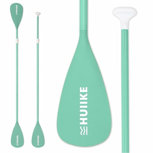 HUIIKE Remo Paddle Surf 2 en 1 de Aluminio con Pala Ajustable para Kayak | Remo Doble Paddle Surf 4 Piezas Desmontable de Facil Transporte. Resistente y Ligero. Accesorios SUP Board Hinchable y Rigido