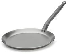 De Buyer - Poêle à crêpes en acier CARBONE PLUS - Diamètre 22 cm -, Gris