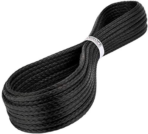 Kanirope® Dyneema Seil PRO 3mm 10m Schwarz 12-fach geflochten SK78 verstreckt beschichtet