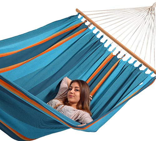 XXXL Familien Stabhängematte Hängematte Santa Maria blau