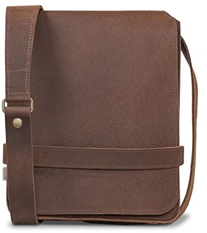 Herren Handtasche Größe M / Umhängetasche aus Echt-Leder, A4 Hochformat, in Schwarz bzw. Braun, Jahn-Tasche 685