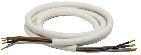 2,0m Herdanschlussleitung H05VV-F 5G 2,5 mm² weiß