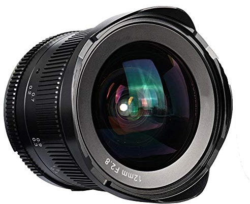 12mm F2.8 APS-C Obiettivo Fisso Grandangolare Manuale 7artigiani Grandangolo 102 Gradi Adatto per Paesaggio, Architettura, Viaggio, Cielo Stellato, Ritratto(per Canon EOS-M Mount)