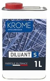 KROME PEINTURE - Krome Diluant S - Nettoyage et Dilution des Peintures - 1L - Conditionnement 1L