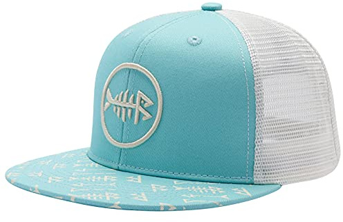 Bassdash Flache Trucker Cap Verstellbar Snapback Cap Baseballkappen Mesh Rückseite für Herren Damen Angeln Jagd