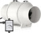 HG Power 125mm Regelbar Abluftventilator, Rohrventilator mit Ventilator Drehzahlregler Energiesparend Leise Kanalventilator Badlüfter Rohrlüfter für Küchen Badezimmer Garage Abluftgebläse