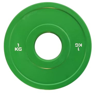 Scheibe Bumper Micro Total Black Loch Ø50 mm für Fitnessstudio und Home Gym von 0,5 bis 2,5 kg