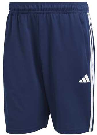 adidas För Män Train Essentials Piqué 3-Stripes Training Shorts, dark blue/white, S