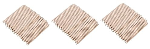 FOMIYES 300 Piezas Herramienta Removedor De Cutículas Uñas Palitos Para Cutículas De Uñas Suministros De Uñas De Madera Cutícula De Palo De Madera De Naranja Clavo De Madera Bambú Manicura