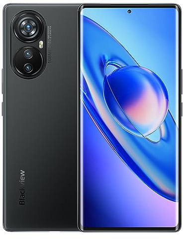 Blackview A200 Pro - Smartphone 12 GB + 256 GB - Display 6,67 - 2.4 K AMOLED FHD+ - Kamera 108 MP - Schnellladung 66 W - Dual SIM - Android 13 - Schwarz