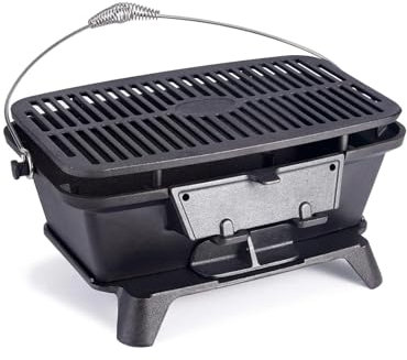Barbecue au charbon d'extérieur – Petit barbecue au charbon de bois portable, 100% fonte, barbecue de camping de table japonais
