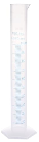 ASelected 1 Piece Transparent Blue Line Measuring Graduated 100 Ml Science Measuring Laboratory Measuring Cylinder | Graduated, Science Laboratory