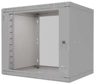 STALFLEX Netzwerkschrank 19 Zoll - Serverschrank 9HE - Server Rack für Wandmontage - Traglast 45kg - 400mm Tiefe - Serverschrank 19 Zoll zum Serverraum, Büro - Grau