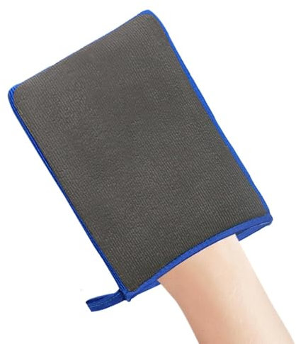 Micros Contaminant Auto Care Cleaning Tool - Auto Detailing Medium Grade Mitt, Magic Clay Towel | Clay Mitt for Cars Polishing Detailing for Flawless Removal of Surfaces Bonded Contaminants