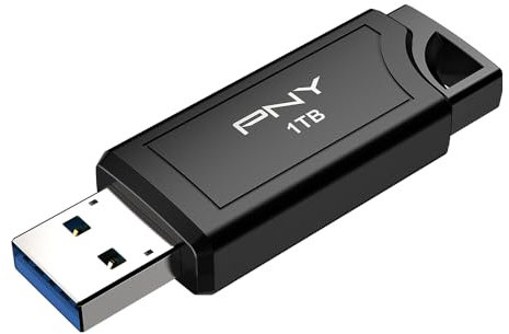 PNY 1TB PRO Elite V3 USB 3.2 Gen 2 Flash-Laufwerk, bis zu 1000 MB/s Lesen & 800 MB/s Schreiben, Extreme Leistung für Datenspeicherung und -übertragungen, hochwertiges Metalldesign, Typ-A-Anschluss