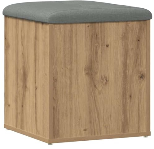vidaXL Sitzbank mit Stauraum Artisan-Eiche 42x42x45 cm Holzwerkstoff