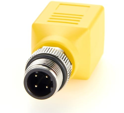 Plinkwirekb Profinet RJ45 till M12 4-stifts D-kod strömadapter IP67 vattentät skärmad M12 till RJ45 Cat6 Ethernet cirkulär nätverkskontakt för industriell automation