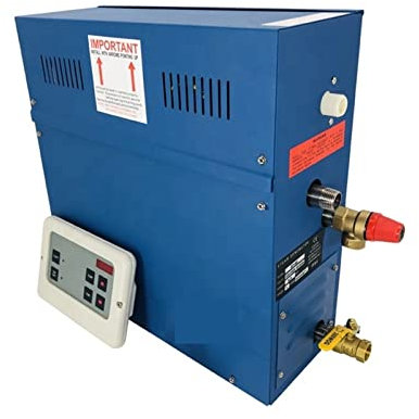 STRAFBRG Chauffe-Sauna, 5 KW Générateur de Douche à Vapeur Système de kit Sauna Équipement de Salle de Bain Générateur de Bain à Vapeur ou Chauffage d'espace approprié, Chauffage Efficace