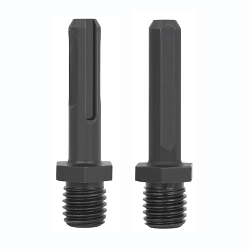 Secwell 2 Stycken Adaptrar SDS Plus Skaft och Triangelskaft M14-adapter för Diamantkakelborr | Adapter M14 borr för diamantborr