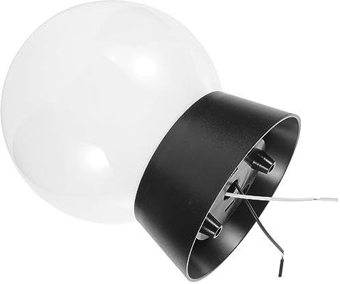 HIAKDOFT Outdoor Garden Wall Light Led Modern Stripe Round Wall Light 250mm E27 Socket Porch Lamp Outdoor Yard Decorative Fixture