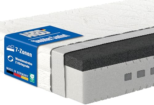 ARBD Matratze 24 cm – 7-Zonen Kaltschaummatratze – Orthopädische Wendematratze H2/H4 – Atmungsaktiv & druckentlastend – Rollmatratze 100x200 cm