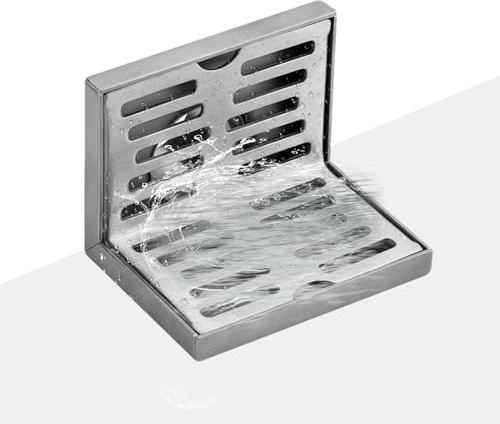 Drenaje horizontal en forma - Drenaje de pared de L | 90 grados con una cubierta de pared de acero inoxidable 304 para 75 tubos - Parque, accesorios de filtro de iniciación escolar