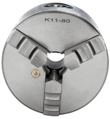 K11-80 autocentrante de mandril de torno de 3 mordazas de 3 pulgadas con llave y tornillos de acero endurecido for fresadora perforadora
