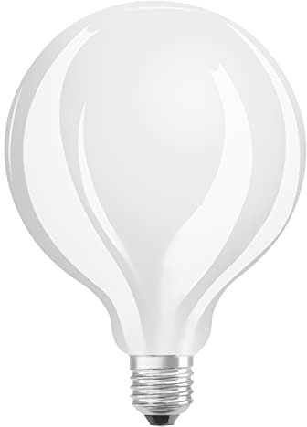 Osram Led Star Globe125, Lampada Led A Filamento Opaco A Forma Di Globo Con Diametro Di 125Mm, Base E27, 2452 Lumen, Bianco Caldo, ‎12.4 x 12.4 x 17.3 cm, 100 grammi