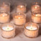 Avmvnvc Bougeoir en Verre Transparent - 15 Porte Bougie Decorative, Photophore Bougie Décoration de Maison, Bougeoir Mariage, Porte Bougie Chauffe Plat pour Fête et Décoration de Table