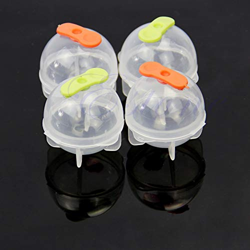 Lot de 4 moules à glaçons ronds pour fête - 35 mm