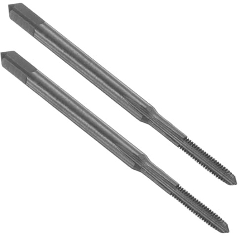 QUARKZMAN 2 stycken Metric gängborr M2 x 0,4 HSS gängskärare, högergänga, svart
