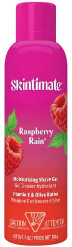 Skintimate Signature Scents Moisturizing Shavel Gel for Women, Raspberry Rain, 7 Ounce