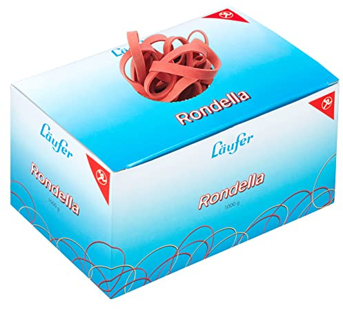 Läufer Rondella Rubber Bands 1kg Box 200x6 mm/125 mm Ø red
