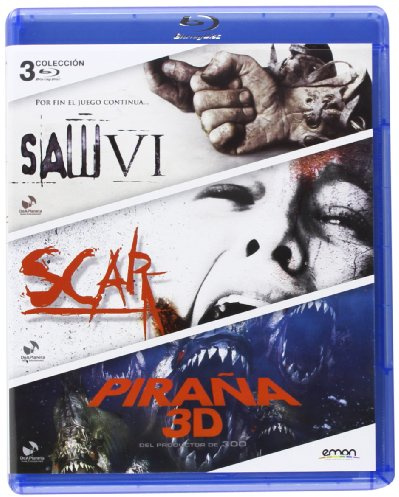 Pack: Saw Vi + Scar + Piraña (Blu-Ray) (Import) (2013) Tobin Bell; Angela Be