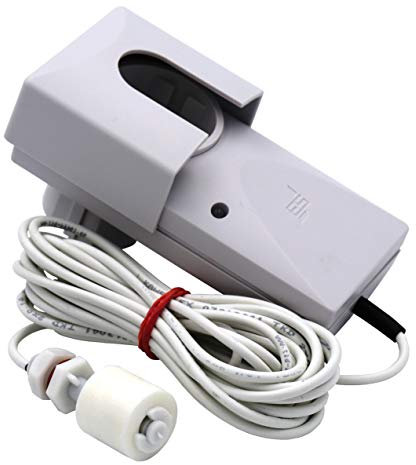 Schabus Aquastop SHT 226 – Steckfertiges Wasser-Warnsystem mit Mini-Schwimmerschalter, automatische Geräteabschaltung & akustischer/optischer Alarm, erkennt Flüssigkeitsstand ab 4 cm