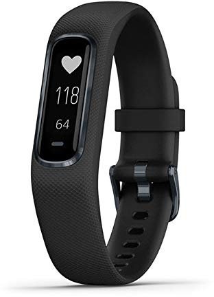 Garmin vívosmart 4, Activity and Fitness Tracker w/Pulse Ox and Heart Rate Monitor, Midnight w/Black Band