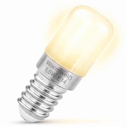Perfect LED Kühlschrankbirnen - warmweiß - E14 LED Lampe - Kühlschranklampe - 2700 K - 1,5 Watt