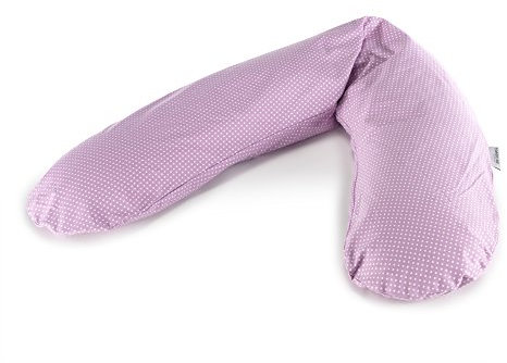 Theraline Coussin d'allaitement original avec rembourrage en épeautre - Couleur : 32 points lilas