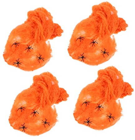 Yardwe Spinnennetz-Dekoration Für Halloween Künstliches Stretch-Spinnennetz Geeignet Für Innen Und Außenbereich Deko Für Halloween-Partys Und Events
