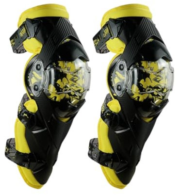 Ginocchiere per motocross, protezione per motocross, ginocchiere per fuoristrada, protezione per moto da cross, K09-giallo, taglia unica