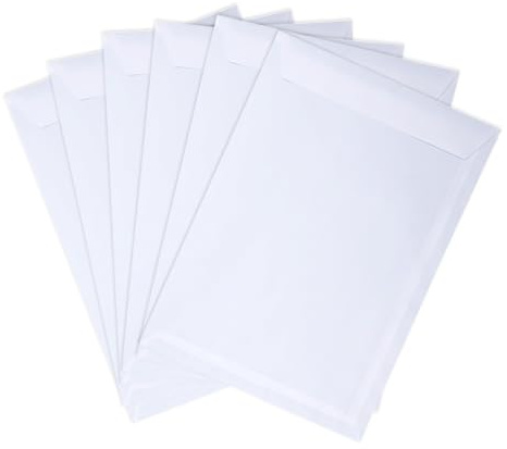 Emerson 50 x kuvert vit DIN C4 229 x 324 mm 90 g stort kuvert a4 utan fönster självhäftande kuvert maxibrev a4 vit brevkuvert stor C4 stor fraktväska brevkuvert stora kuvert stora kuvert