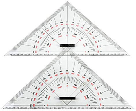 Restikiant Diagrammzeichnung Dreieckslineal für Schiffszeichnung 300 Mm GroßEs Dreieckslineal für die Entfernungsmessung