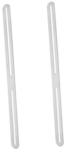 Abaodam 2piezas Placa De Reparación Ajustable De Acero Inoxidable Para Buzón y Valla Kit De Fijación Seguro y Estable Incluye Componentes Necesarios Para Instalación Rápida