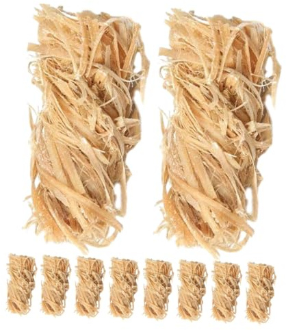 EPIGEIST 12 Piezas Palos Naturales de Cera Biodegradable para Camping Parrillas Barbacoa Accesorios Chimeneas Leña Ecológicos Portátiles