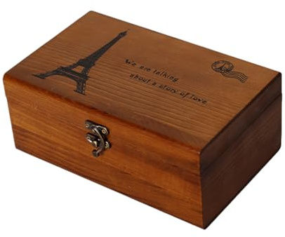 Caja organizadora de madera para coser – Caja de almacenamiento de hilos, cesta de costura con tapa con bisagras, accesorio para el hogar | Kit de inicio de costura portátil con compartimentos para