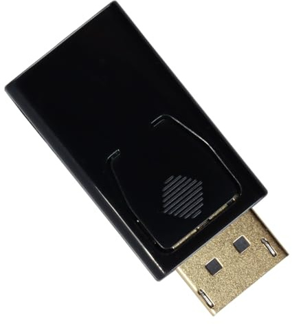 Gurtt Adaptateur DisplayPort vers HDMI 4K - DP mâle vers HDMI Femelle, Compatible 4K 30 Hz/2K 60 Hz/1080p 120 Hz pour TVHD, projecteur et Moniteur