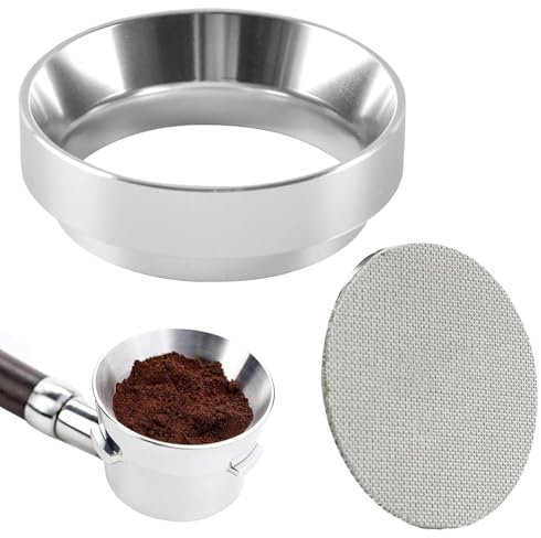 Anello dosatore 51 mm, imbuto 51 mm, per maniglie magnetiche e filtri, imbuto da 51 mm in lega di alluminio, accessori per caffè espresso