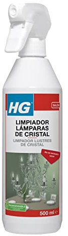 HG Limpiador Lámparas de Cristal, Producto de Limpieza para Accesorios de Iluminación de Cristal y Vidrio, No Daña las Superficies y Disuelve La Suciedad, Producto HG de Limpieza - 500 ml